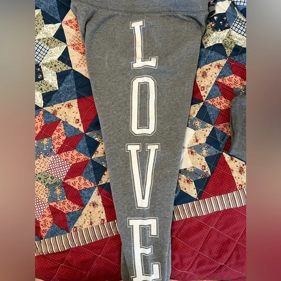 Victorias Secret Pink Grey Joggers - Picture 3 of 7